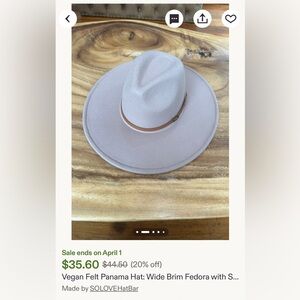 Vegan felt Panama hat